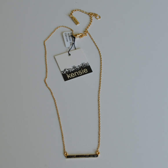 KENSIE Stone Bar Necklace - Picture 5 of 6